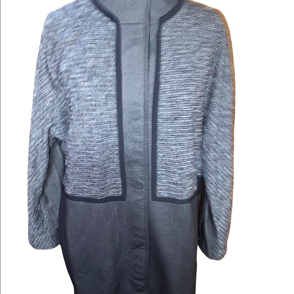 Lululemon Cocoon Car Coat Gray Black Wicking Luon Trench Size Small S - Picture 3 of 5